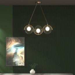 Moderne glazen bol hanglamp minimalistische lamp