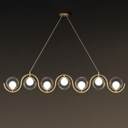 Moderne glazen bol hanglamp minimalistische lamp