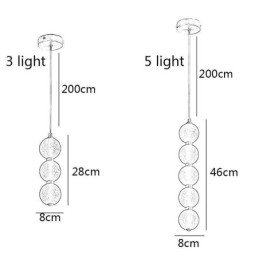 Hanglamp Acryl Kralen Decoratieve Verlichting