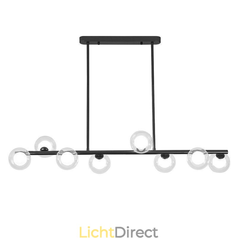 Kroonluchter Glazen Bol Horizontale Type Hanglamp
