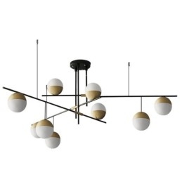 Glazen bol kroonluchter plafondlamp