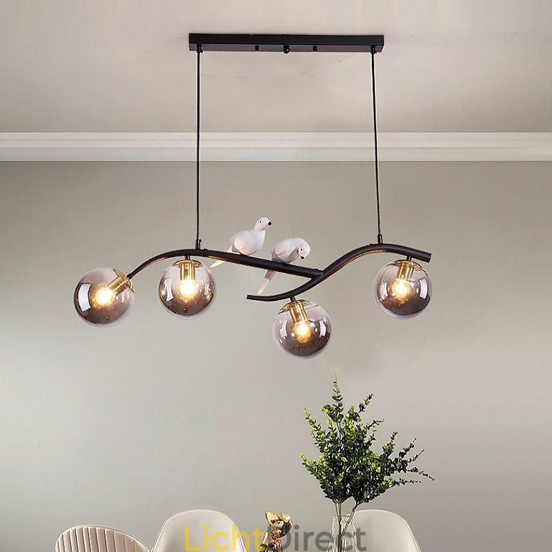 Moderne minimalistische tak hanglamp 4 lampen decoratieve lamp