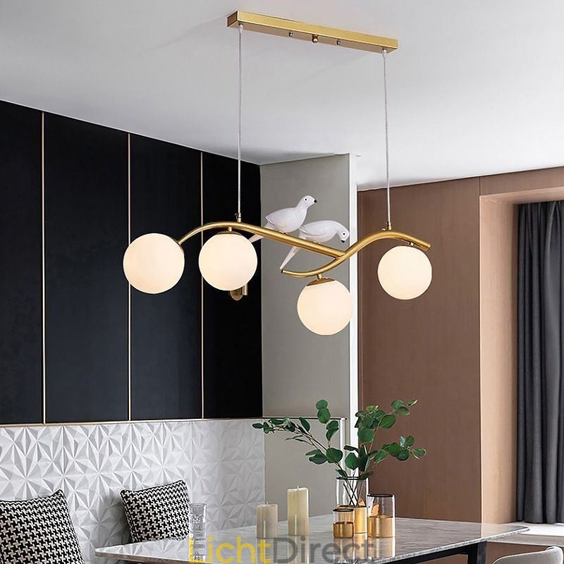 Moderne minimalistische tak hanglamp 4 lampen decoratieve lamp