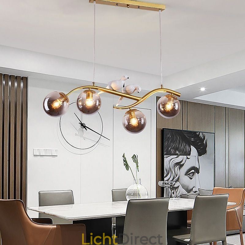 Moderne minimalistische tak hanglamp 4 lampen decoratieve lamp