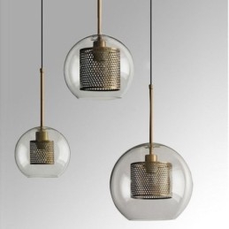 Minimalistische glazen cluster hanglamp 3 lichts plafondlamp eiland