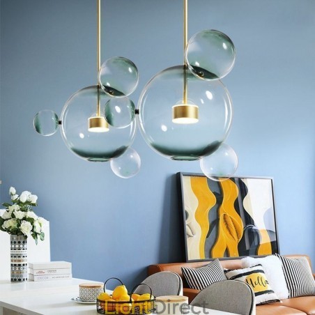 Hanglamp Glazen Bubbel Plafondlamp Gradiënt Groene Lamp Hanglamp Glazen Bubbel Plafondlamp Gradiënt Groene Lamp