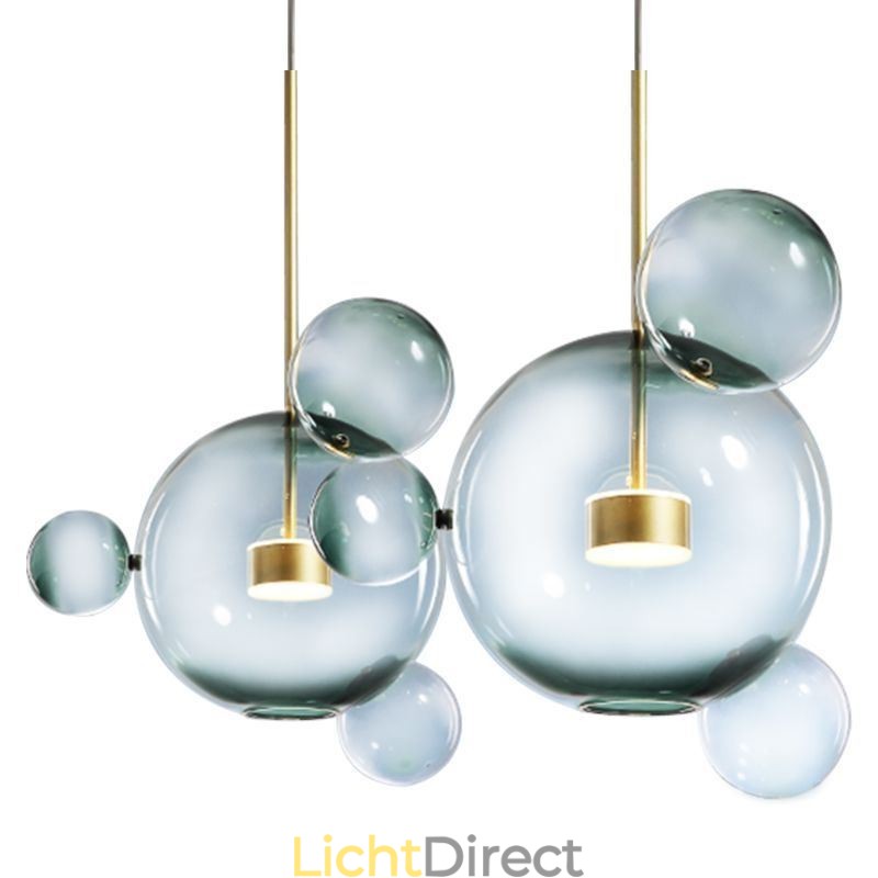 Hanglamp Glazen Bubbel Plafondlamp Gradiënt Groene Lamp
