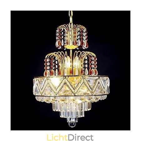 Traditionele klassieke kristallen schilderij metalen kroonluchter