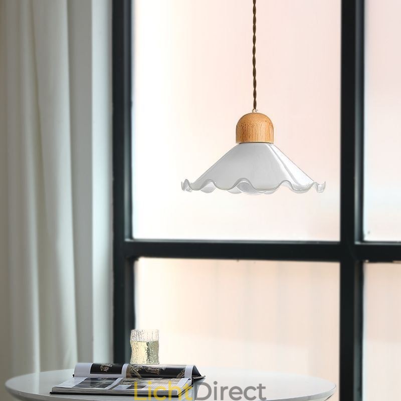 Moderne kant glazen hanglamp enkele kop hanglamp