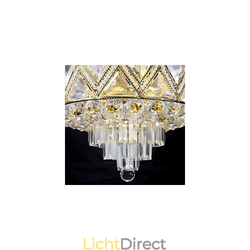 Traditionele klassieke kristallen schilderij metalen kroonluchter