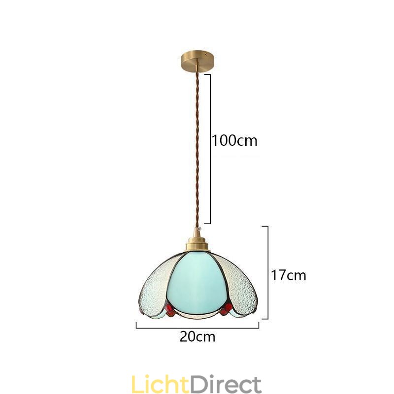 Minimalistische Petal Glazen Hanglamp Enkele Kop Glazen Hanglamp