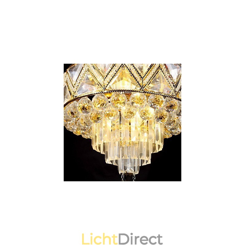 Traditionele klassieke kristallen schilderij metalen kroonluchter