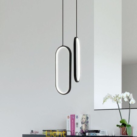 Ovale hanglamp, decoratieve lamp van acryl Ovale hanglamp, decoratieve lamp van acryl