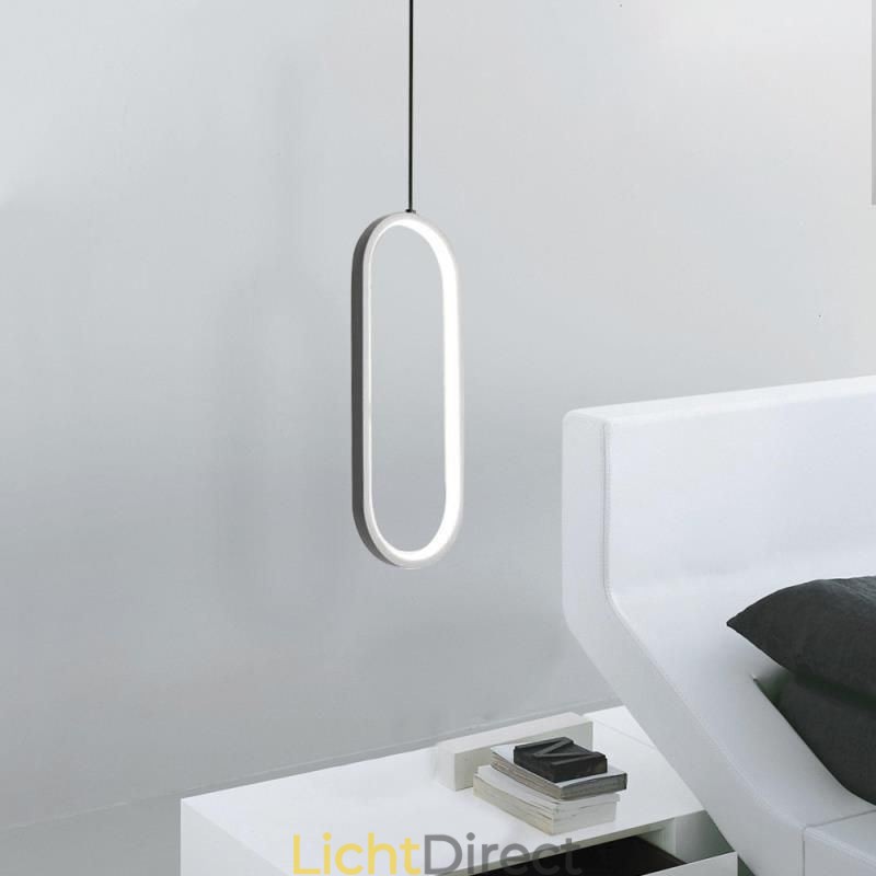 Ovale hanglamp, decoratieve lamp van acryl