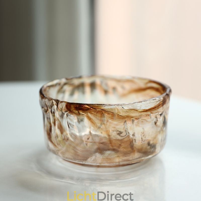 Unieke Mini Glazen Hanglamp Japanse Stijl Amberkleurige Decoratieve Verlichting