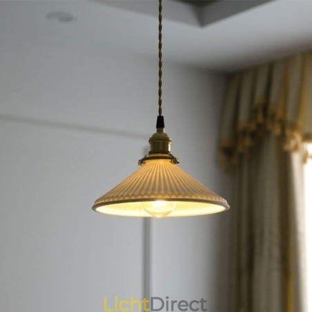 Japanse stijl keramiek hanglamp retro geplooide hanglamp Japanse stijl keramiek hanglamp retro geplooide hanglamp