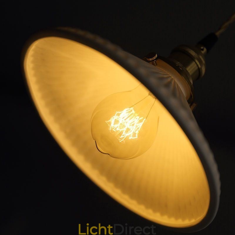 Japanse stijl keramiek hanglamp retro geplooide hanglamp