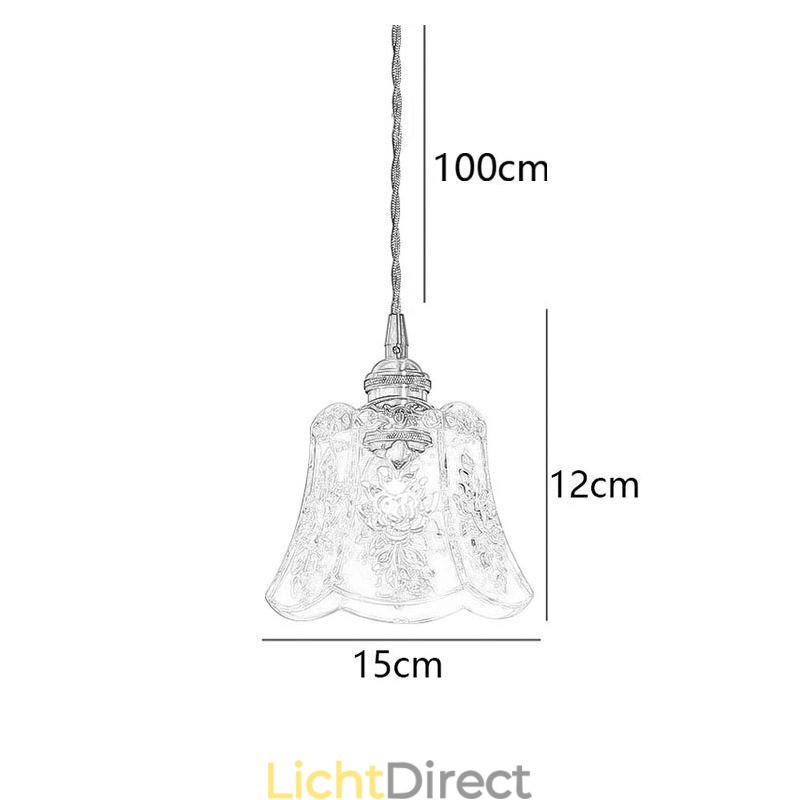 Bloem Hanglamp Minimalistische Decoratieve Glazen Lamp