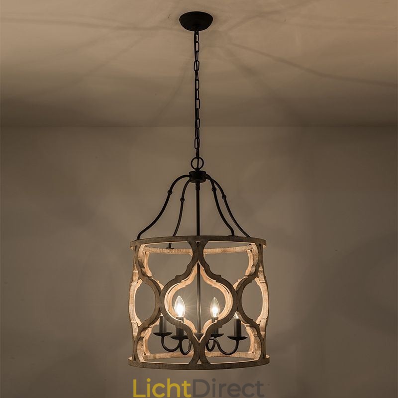 Vintage stijl 4 lichts lantaarn hanglamp