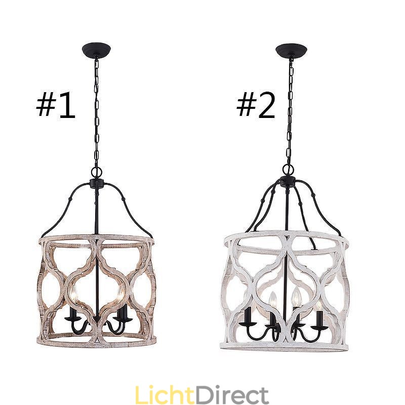 Vintage stijl 4 lichts lantaarn hanglamp