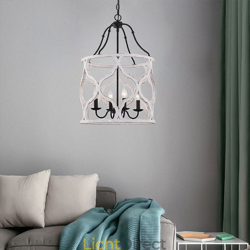 Vintage stijl 4 lichts lantaarn hanglamp