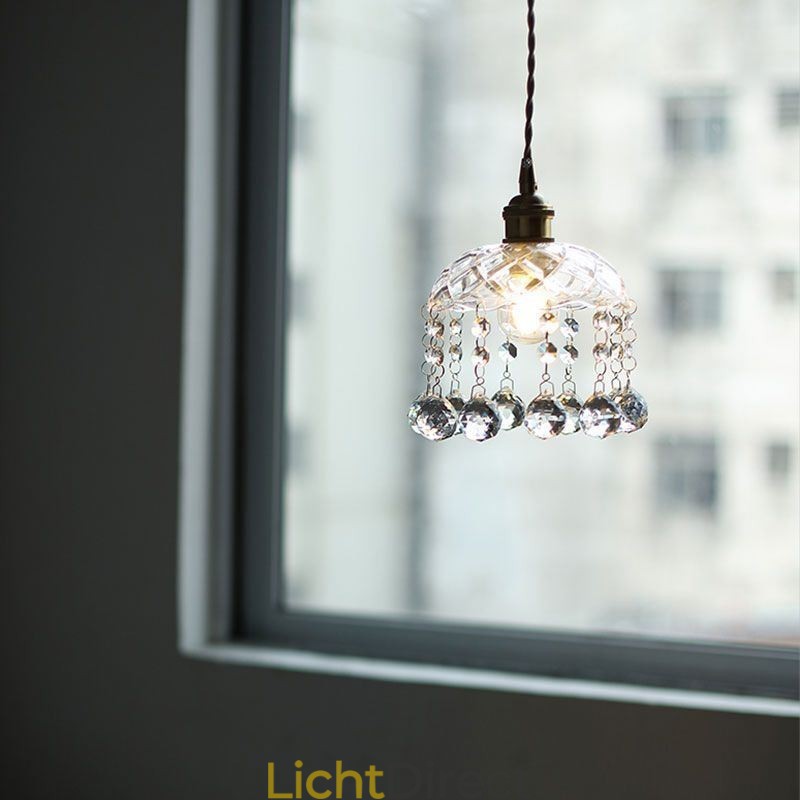 Moderne Mini Glazen Hanglamp 1 Licht Decoratief Licht Armatuur