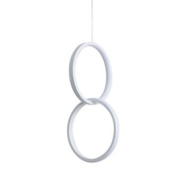 Minimalistische dubbele ring hanglamp
