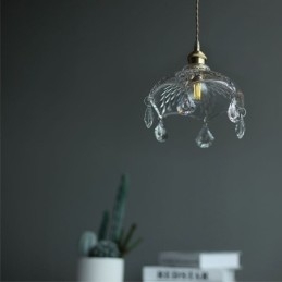Moderne minimalistische glazen hanglamp, enkele hanglamp