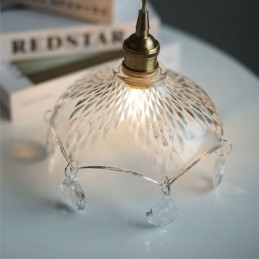 Moderne minimalistische glazen hanglamp, enkele hanglamp