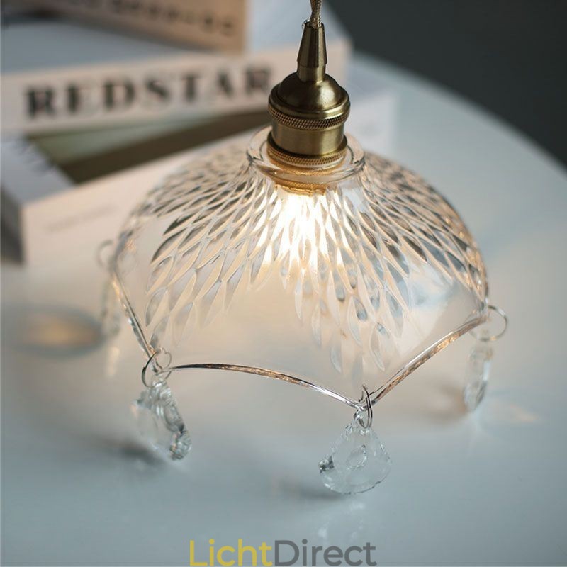 Moderne minimalistische glazen hanglamp, enkele hanglamp