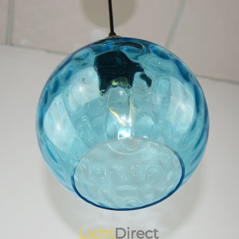 Moderne glazen hanglamp ronde waterpatroon glazen hanglamp