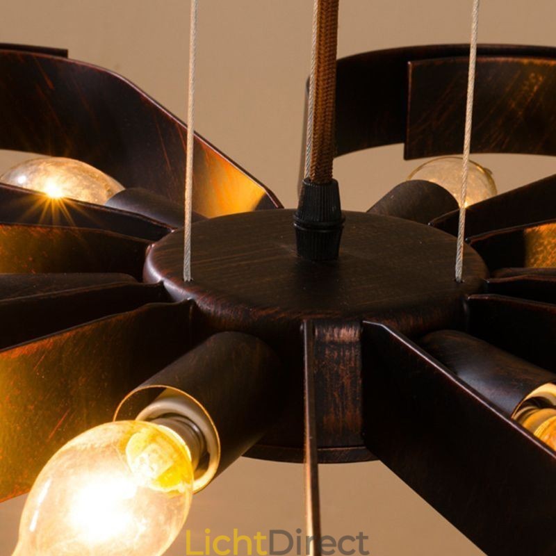 Moderne vintage plafondlamp ijzeren bloemvormige hanglamp