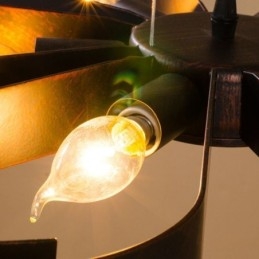 Moderne vintage plafondlamp ijzeren bloemvormige hanglamp