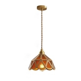 Retro glazen hanglamp Japanse stijl glazen plafondlamp