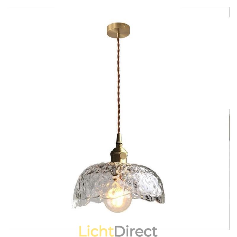 Onregelmatige messing glazen hanglamp Hammer glazen plafondlamp