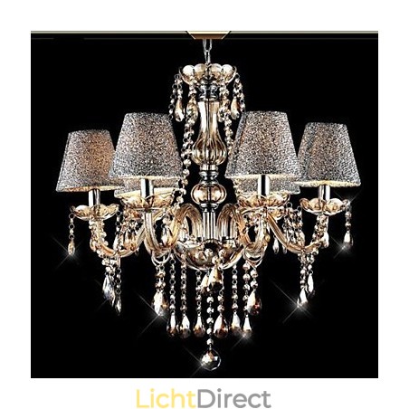 Moderne, eigentijdse, klassieke, vintage, kristal, gegalvaniseerde glazen kroonluchter Moderne, eigentijdse, klassieke, vintage, kristal, gegalvaniseerde glazen kroonluchter