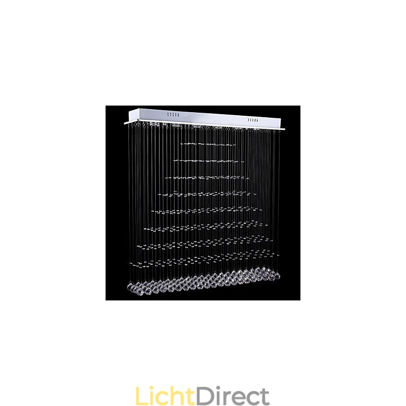Rechthoekige kristallen hanglamp plafond kroonluchter verlichting lampen armaturen