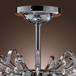 Moderne eigentijdse kristallen schilderij metalen kroonluchter