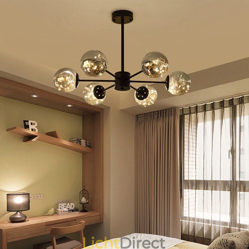 Magic Bean Hanglamp Nordic Stijl Glazen Bol Gypsophila Hanglamp