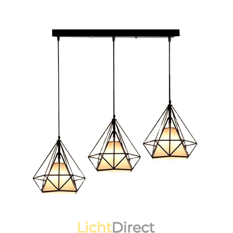 Diamantvormige hanglamp, moderne minimalistische decoratieve lamp