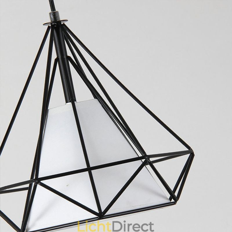 Diamantvormige hanglamp, moderne minimalistische decoratieve lamp