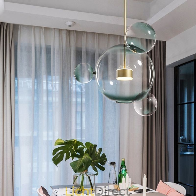Hanglamp Glazen Bubbel Plafondlamp Gradiënt Groene Lamp