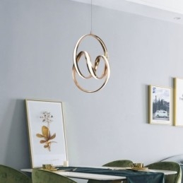 Moderne minimalistische hanglamp Unieke ronde draaibare lamp eiland