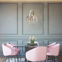Moderne minimalistische hanglamp Unieke ronde draaibare lamp eiland