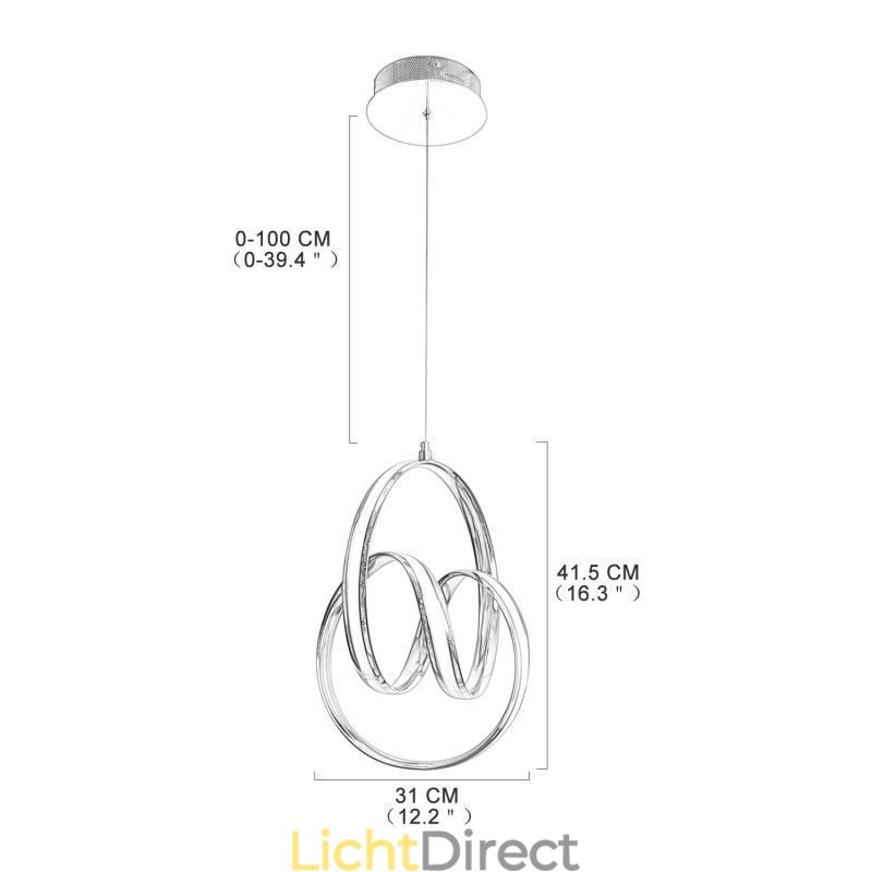 Moderne minimalistische hanglamp Unieke ronde draaibare lamp eiland
