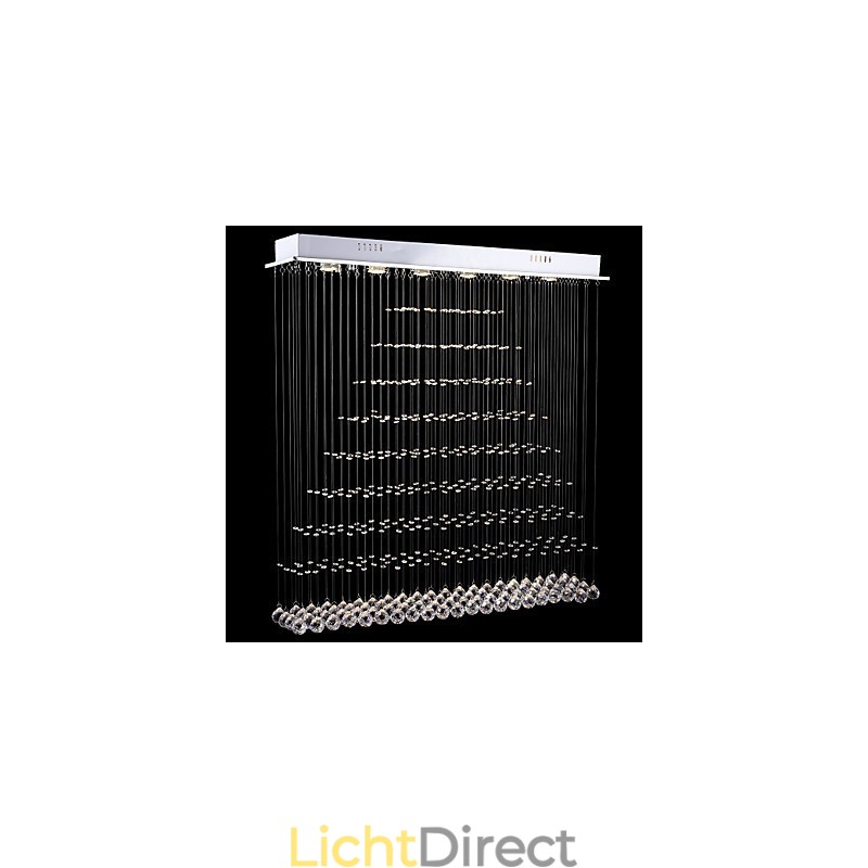 Rechthoekige kristallen hanglamp plafond kroonluchter verlichting lampen armaturen