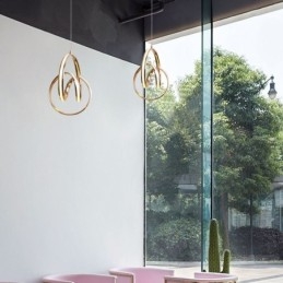 Moderne minimalistische hanglamp Unieke ronde draaibare lamp eiland