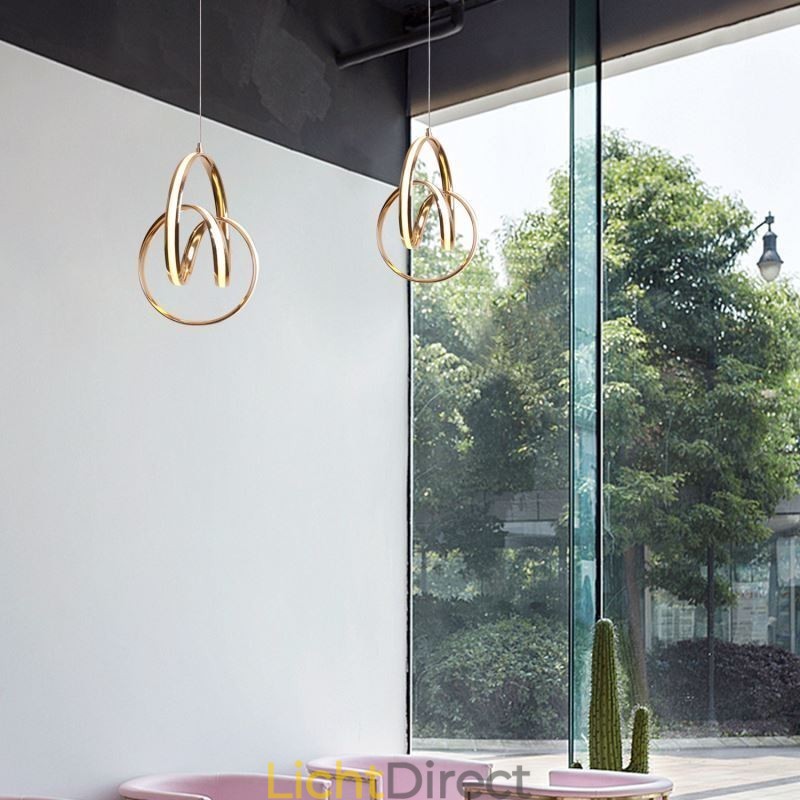 Moderne minimalistische hanglamp Unieke ronde draaibare lamp eiland