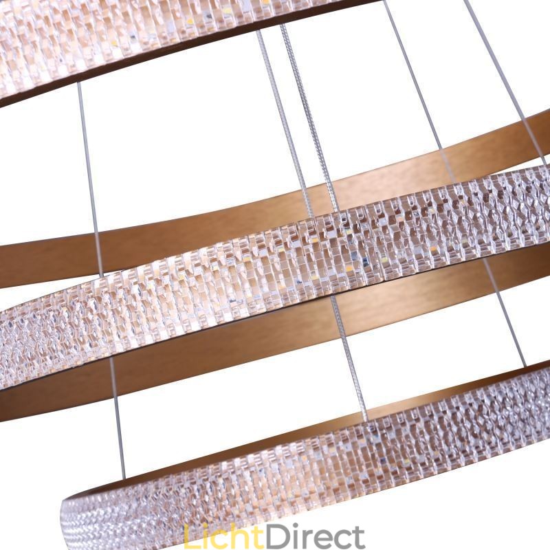 Moderne hanglamp acryl 3 ringen lamp 80+60+40cm