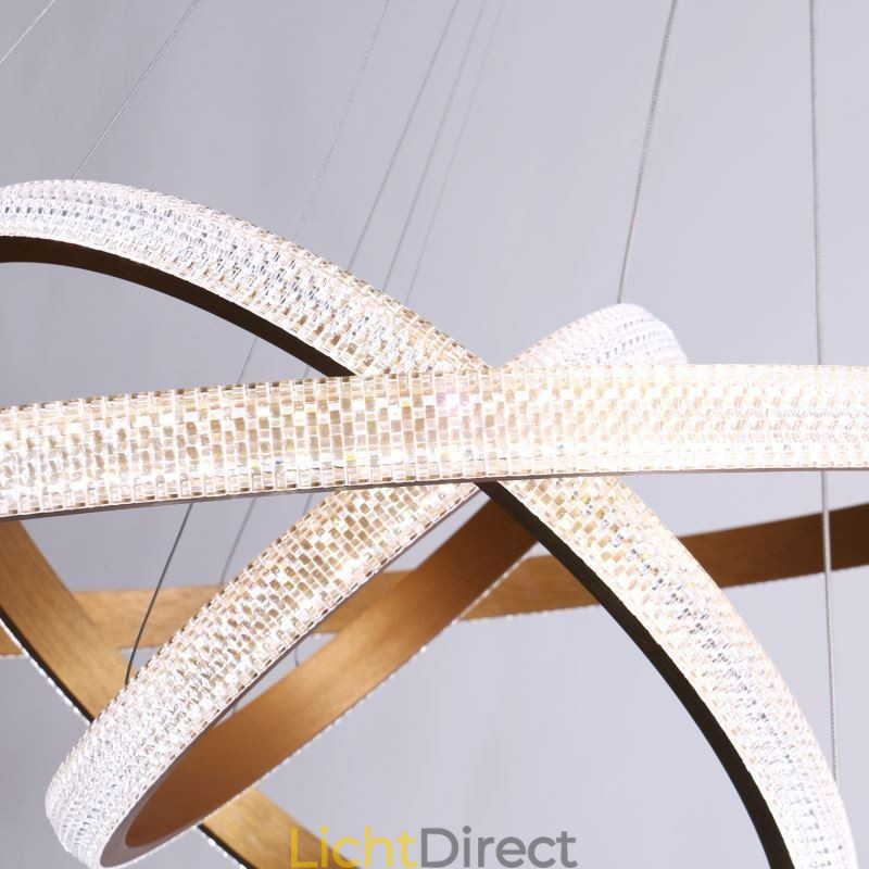 Moderne hanglamp acryl 3 ringen lamp 80+60+40cm